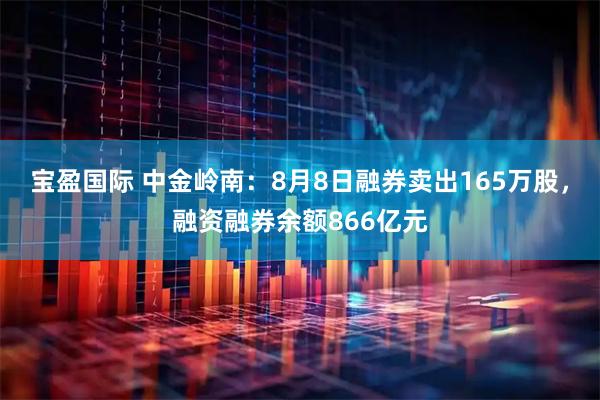 宝盈国际 中金岭南：8月8日融券卖出165万股，融资融券余额866亿元